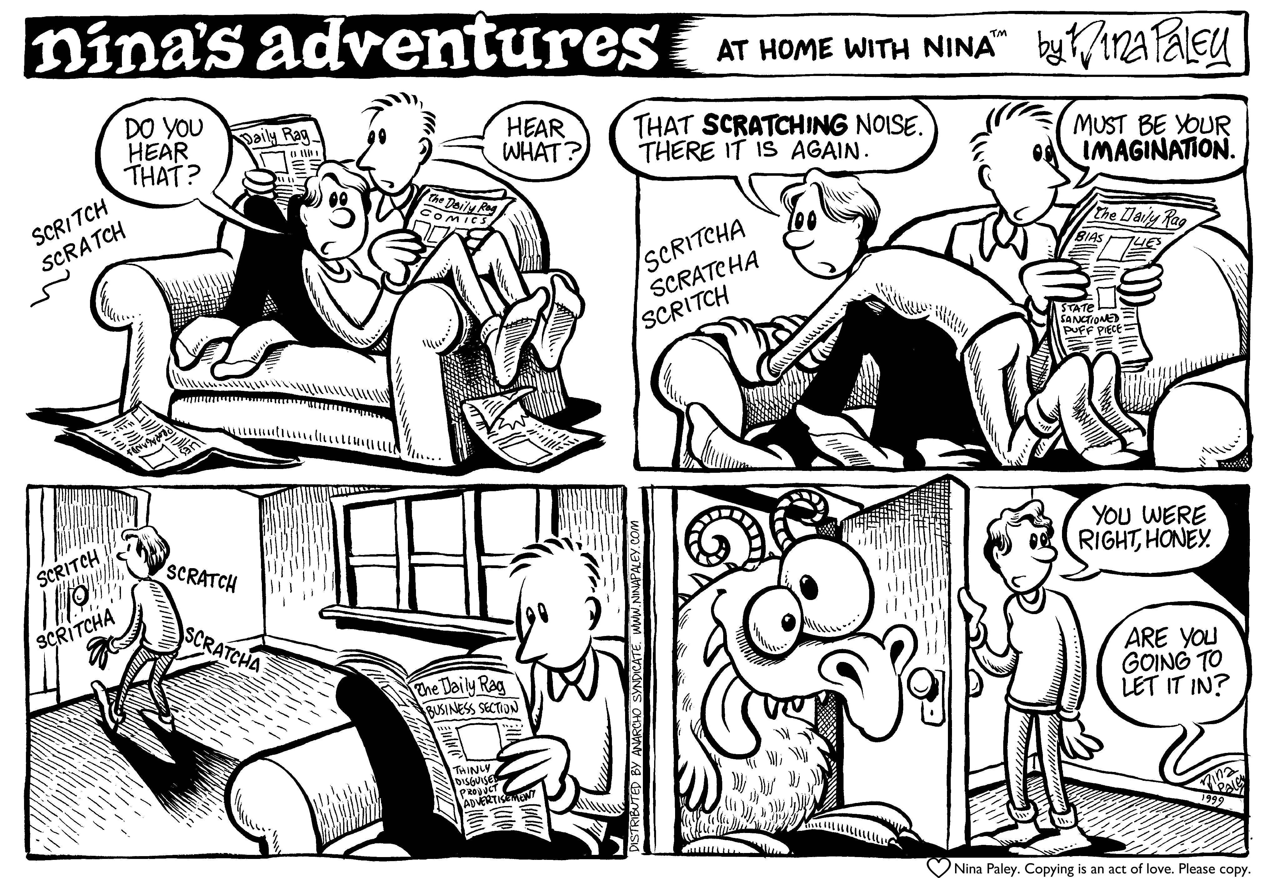 Nina's Adventures: At Home With Nina (1999). Nina Paley, CC BY-SA 3.0. https://archive.org/details/NinasAdventuresFree
