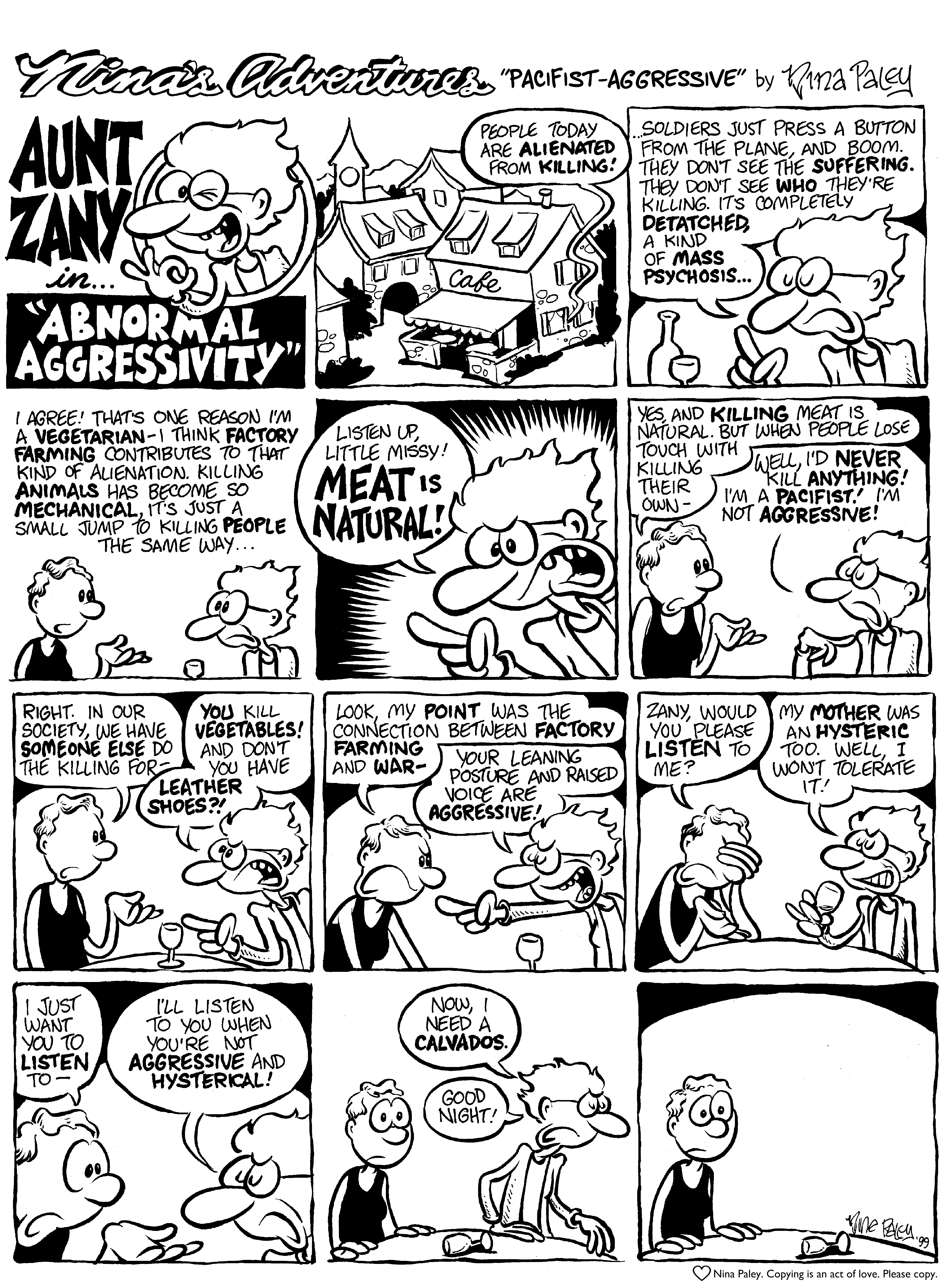 Nina's Adventures: Aunt Zany Cartoon (1999). Nina Paley, CC BY-SA 3.0. https://archive.org/details/NinasAdventuresFree