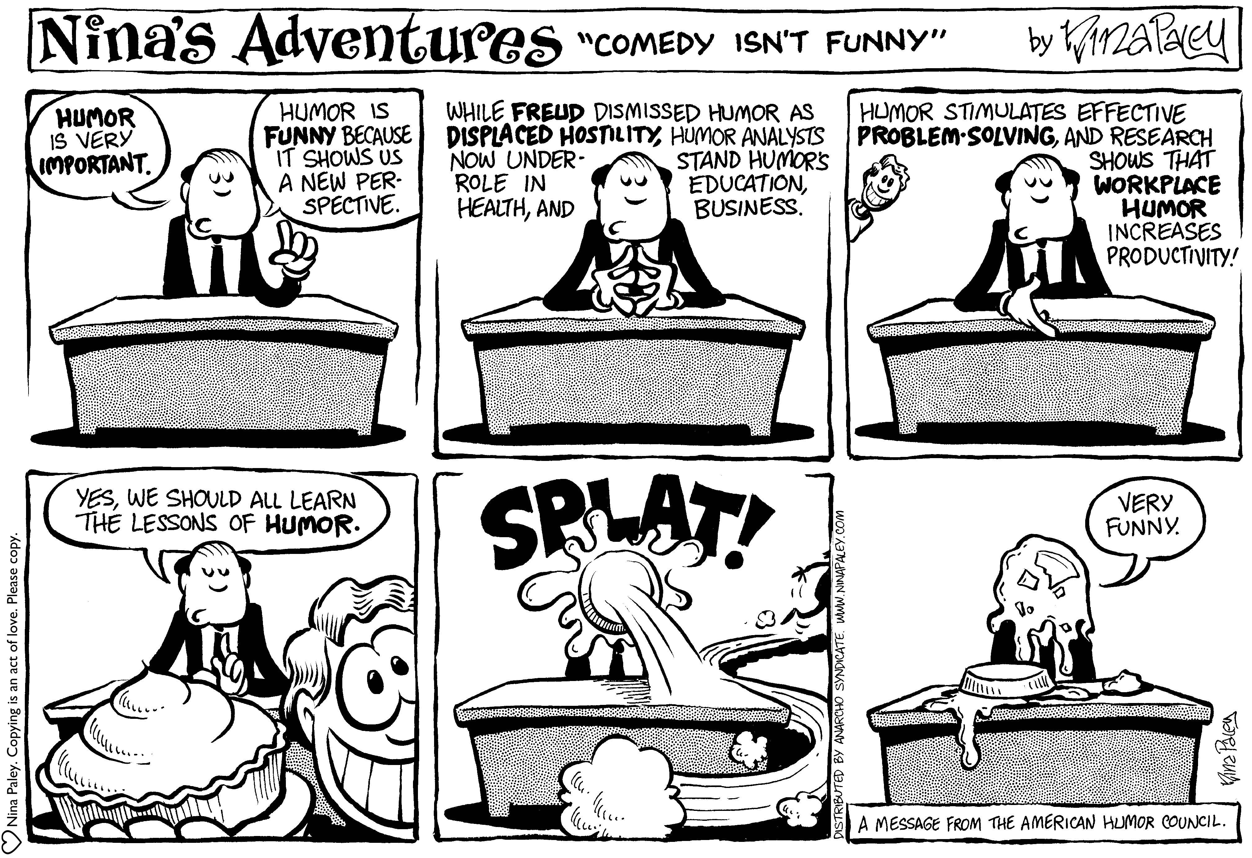Nina's Adventures: Comedy Isnt Funny Copy (1999). Nina Paley, CC BY-SA 3.0. https://archive.org/details/NinasAdventuresFree
