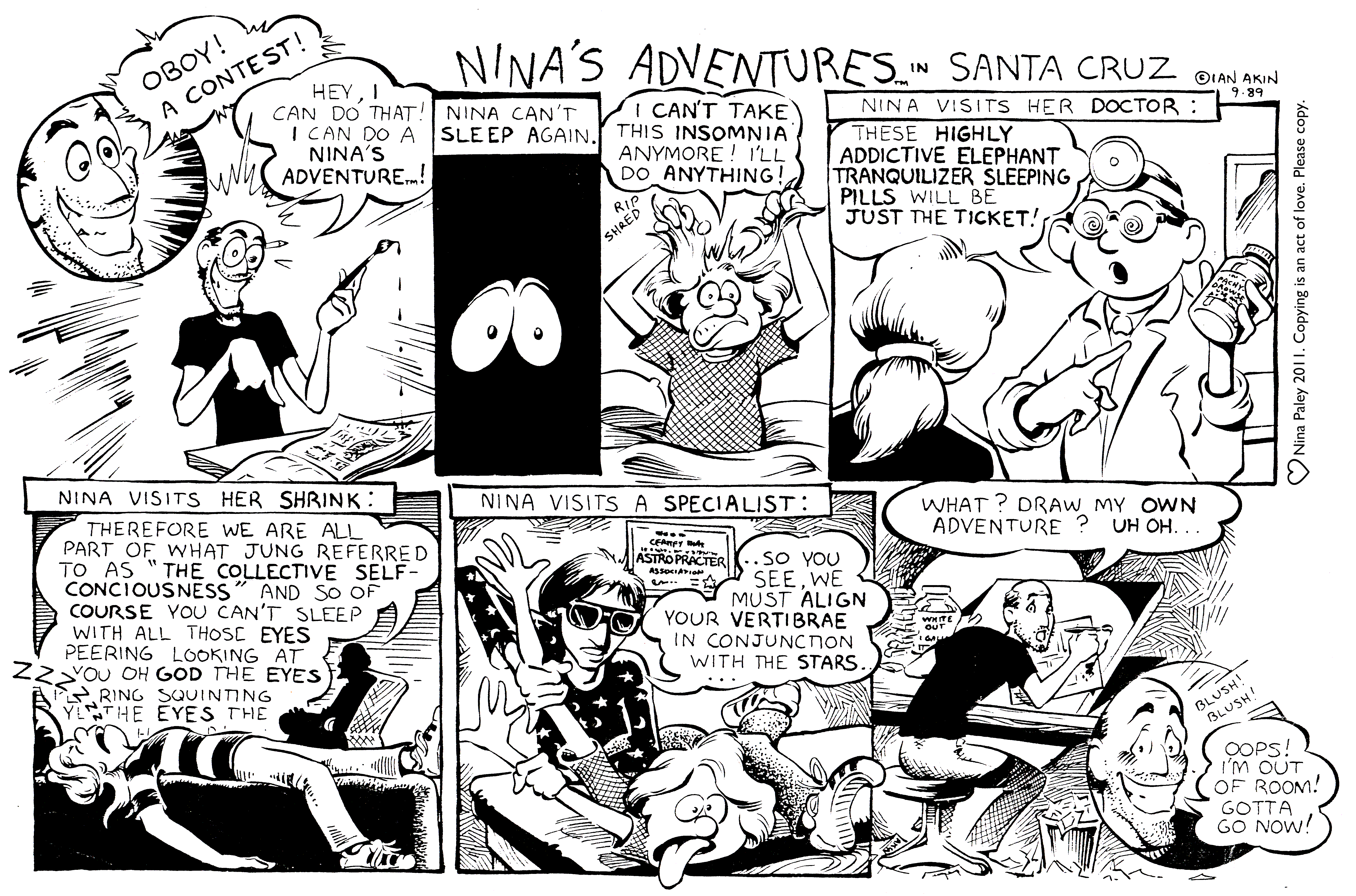 Nina's Adventures: Ian Akin (Sep 1989). Nina Paley, CC BY-SA 3.0. https://archive.org/details/NinasAdventuresFree