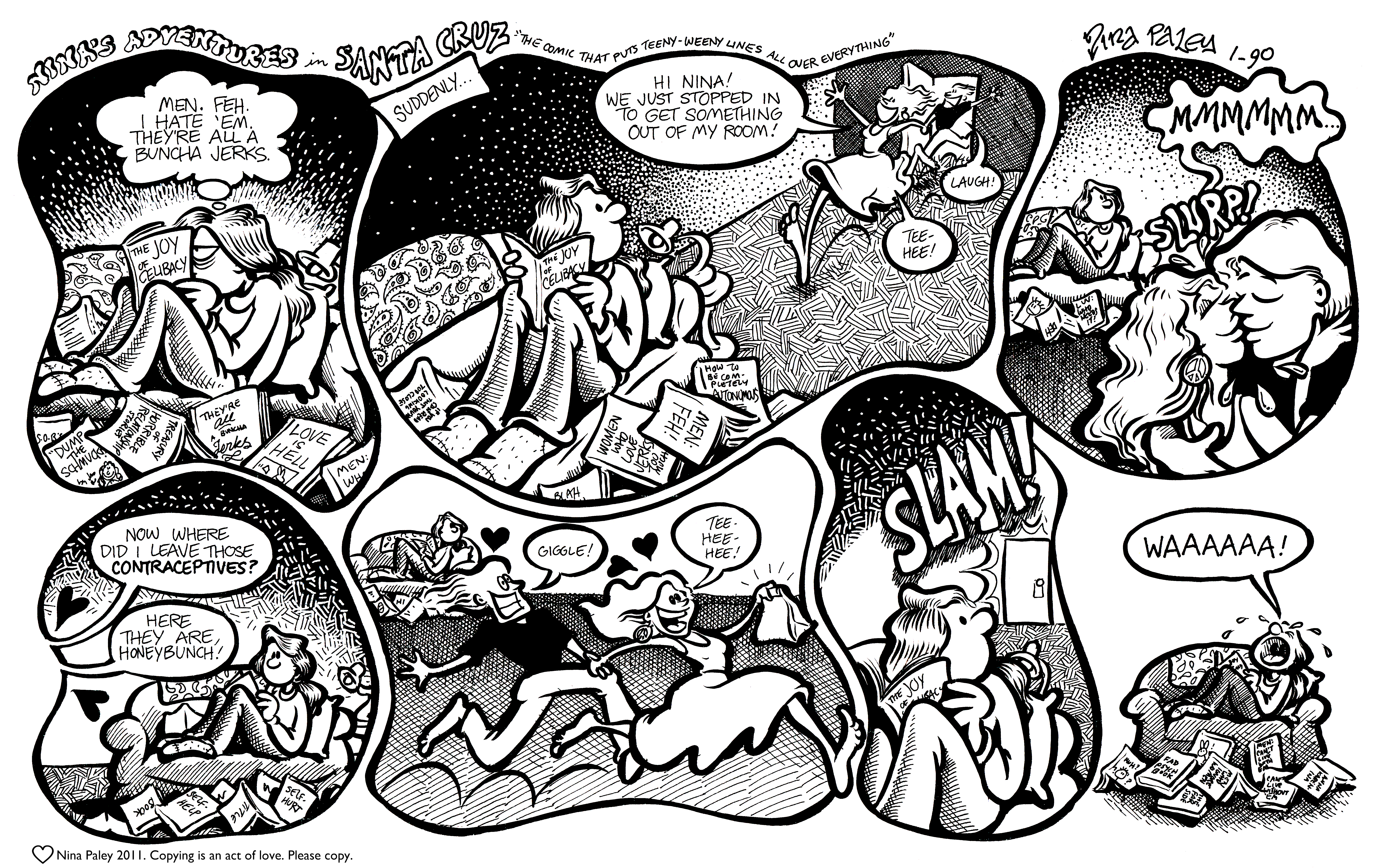 Nina's Adventures: The Joyof Celibacy (Jan 1990). Nina Paley, CC BY-SA 3.0. https://archive.org/details/NinasAdventuresFree