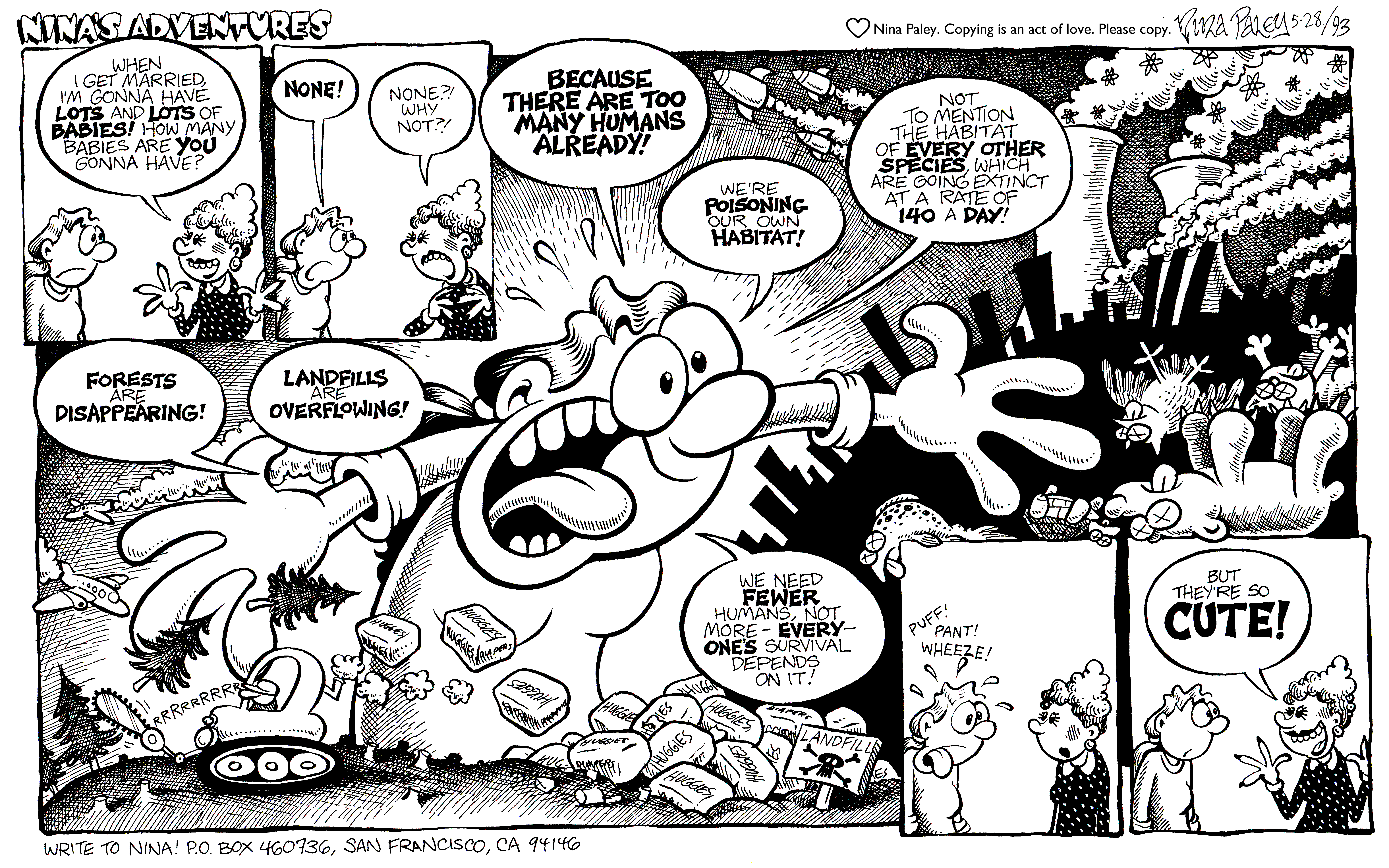 Nina's Adventures: But Theyre Cute (May 28, 1993). Nina Paley, CC BY-SA 3.0. https://archive.org/details/NinasAdventuresFree