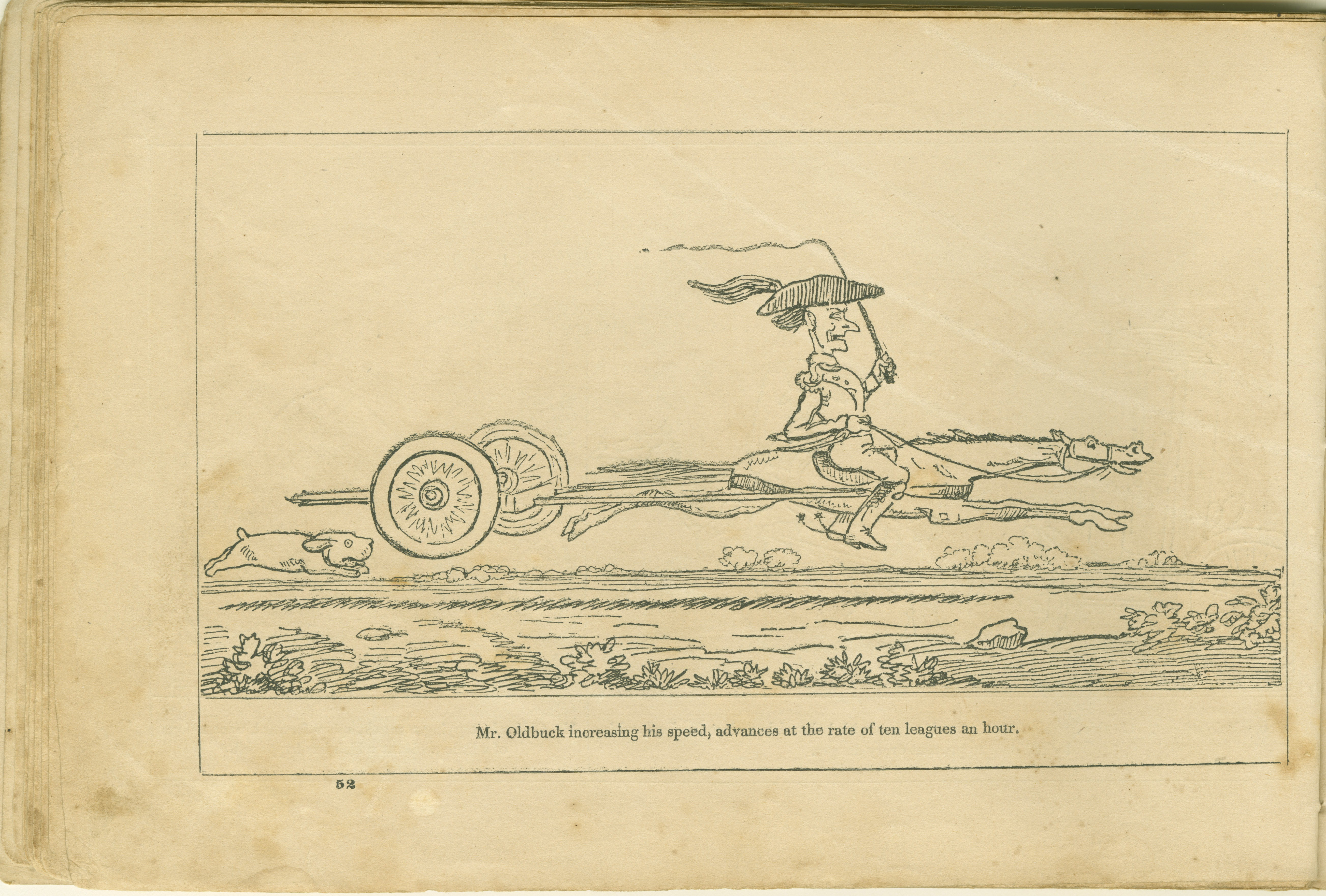 The Adventures of Mr. Obadiah Oldbuck (Rodolphe Töpffer; Wilson and Company, New York), leaf 51. Public domain.