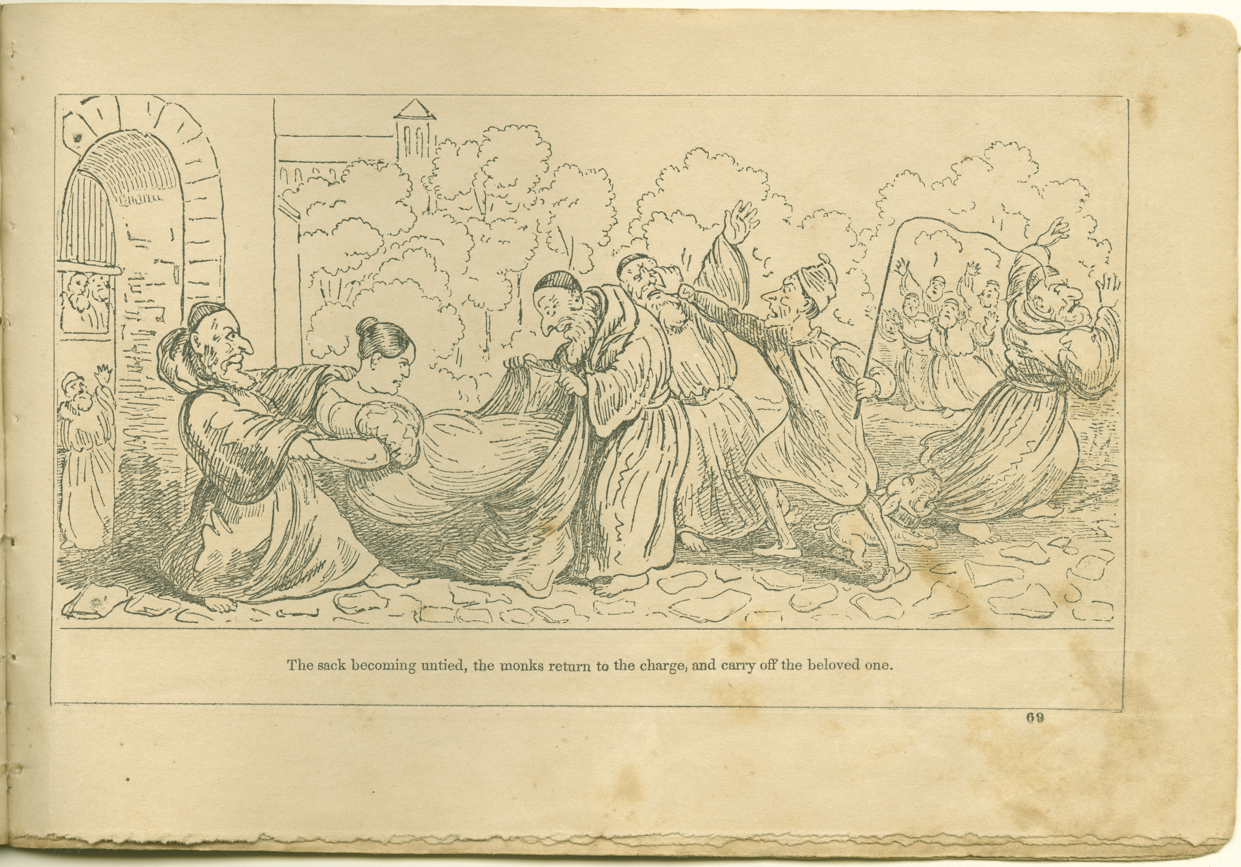 The Adventures of Mr. Obadiah Oldbuck (Rodolphe Töpffer; Wilson and Company, New York), leaf 68. Public domain.