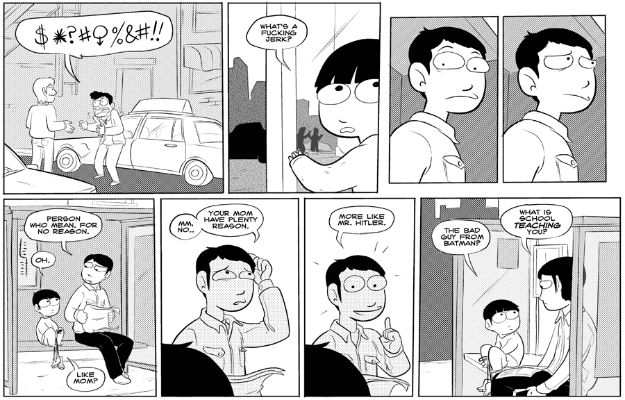 Octopus Pie – #100 – no reason (2008-01-23). Meredith Gran, CC BY-NC-SA 3.0 US. https://www.octopuspie.com/comic/100-no-reason/