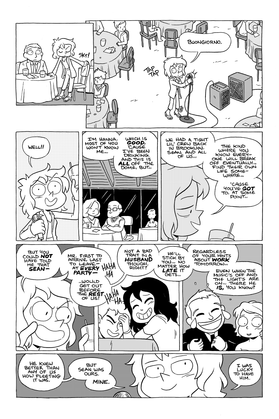 Octopus Pie – #49 – buongiorno (2022-11-15). Meredith Gran, CC BY-NC-SA 3.0 US. https://www.octopuspie.com/comic/49-buongiorno/