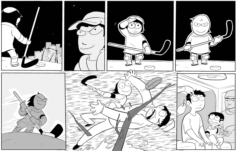 Octopus Pie – #102 – pain (2008-01-28). Meredith Gran, CC BY-NC-SA 3.0 US. https://www.octopuspie.com/comic/102-pain/