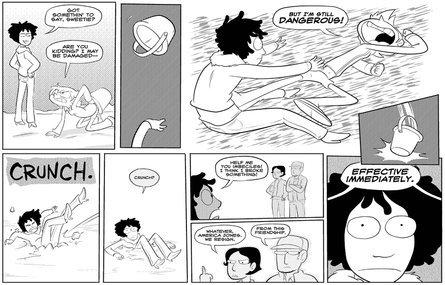 Octopus Pie – #107 – still dangerous (2008-02-08). Meredith Gran, CC BY-NC-SA 3.0 US. https://www.octopuspie.com/comic/107-still-dangerous/