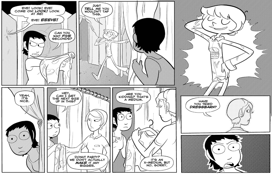 Octopus Pie – #112 – dressbarn (2008-02-20). Meredith Gran, CC BY-NC-SA 3.0 US. https://www.octopuspie.com/comic/112-dressbarn/