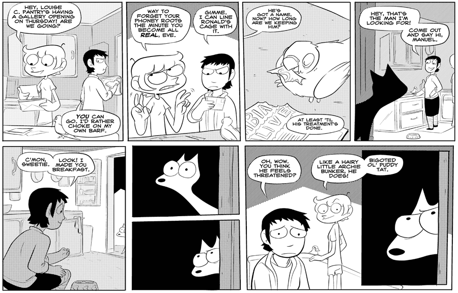 Octopus Pie – #117 – puddy tat (2008-03-03). Meredith Gran, CC BY-NC-SA 3.0 US. https://www.octopuspie.com/comic/117-puddy-tat/
