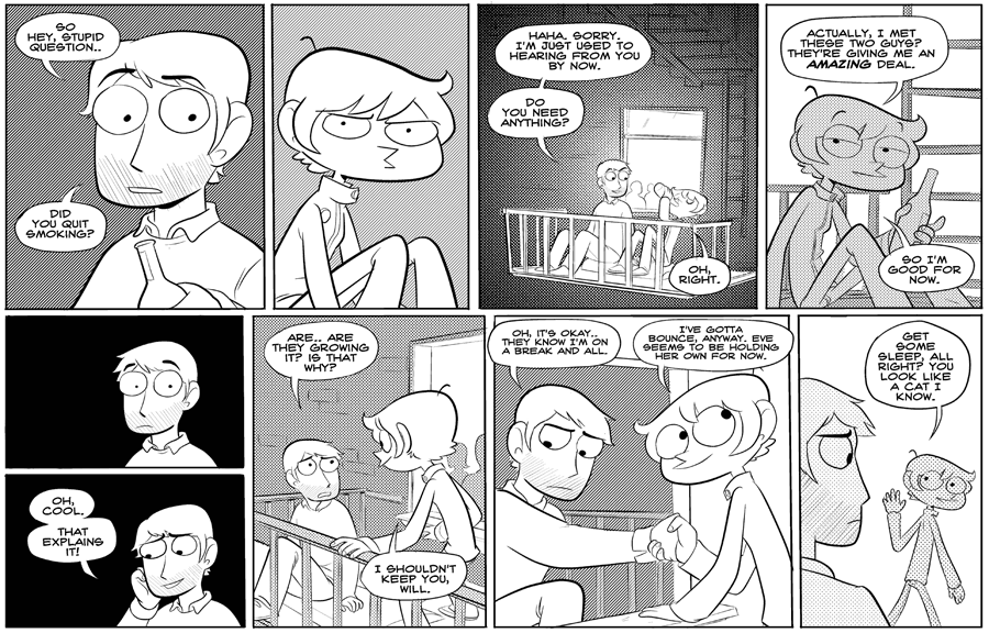Octopus Pie – #121 – stupid question (2008-03-12). Meredith Gran, CC BY-NC-SA 3.0 US. https://www.octopuspie.com/comic/121-stupid-question/