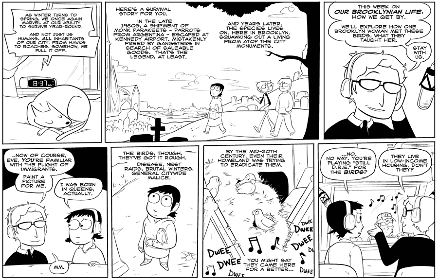 Octopus Pie – #132 – survival story (2008-04-11). Meredith Gran, CC BY-NC-SA 3.0 US. https://www.octopuspie.com/comic/132-survival-story/