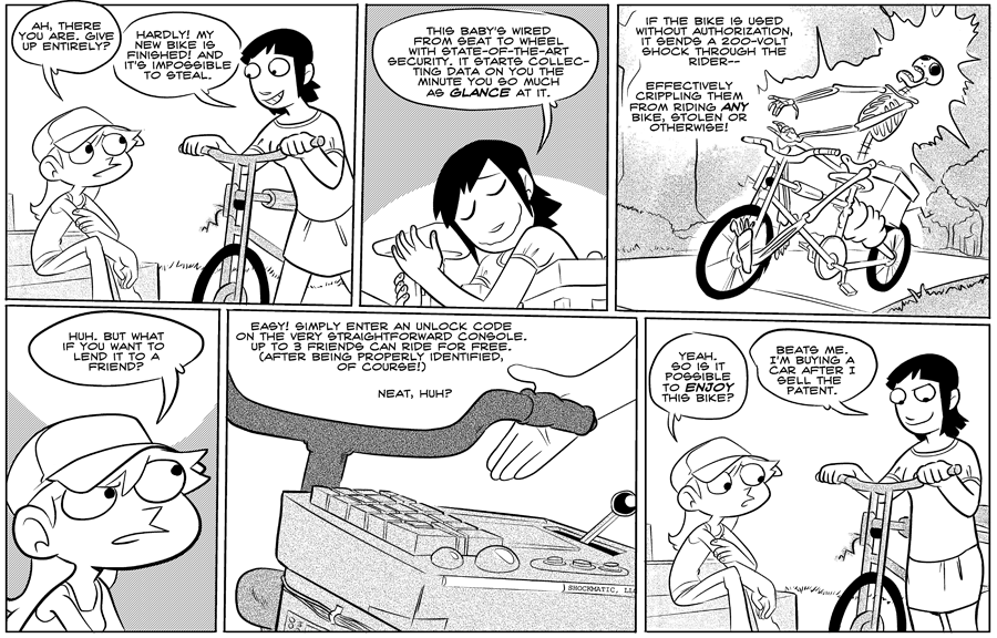 Octopus Pie – #014 – impossible to steal (2007-06-13). Meredith Gran, CC BY-NC-SA 3.0 US. https://www.octopuspie.com/comic/014-impossible-to-steal/