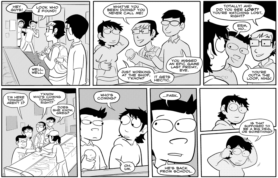 Octopus Pie – #140 – park (2008-05-05). Meredith Gran, CC BY-NC-SA 3.0 US. https://www.octopuspie.com/comic/140-park/