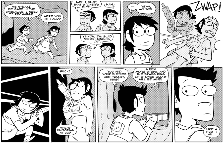 Octopus Pie – #155 – toast (2008-06-11). Meredith Gran, CC BY-NC-SA 3.0 US. https://www.octopuspie.com/comic/155-toast/