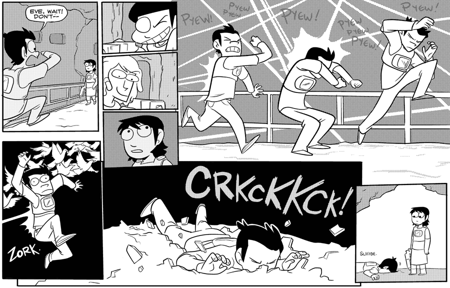 Octopus Pie – #157 – pyew pyew (2008-06-16). Meredith Gran, CC BY-NC-SA 3.0 US. https://www.octopuspie.com/comic/157-pyew-pyew/
