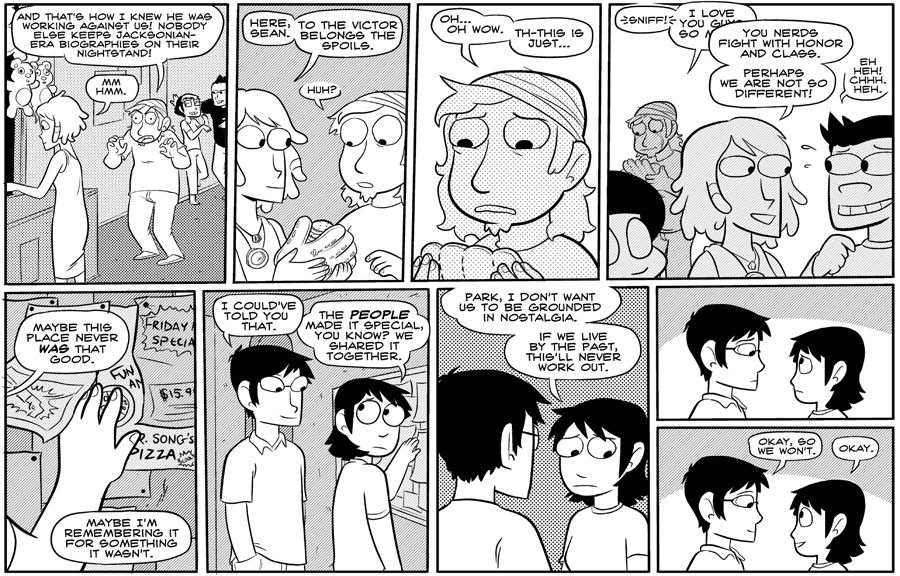 Octopus Pie – #165 – grounded in nostalgia (2008-07-04). Meredith Gran, CC BY-NC-SA 3.0 US. https://www.octopuspie.com/comic/165-grounded-in-nostalgia/