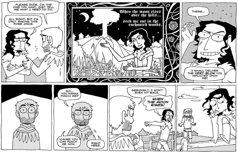 Octopus Pie – #179 – enchanted woods (2008-08-08). Meredith Gran, CC BY-NC-SA 3.0 US. https://www.octopuspie.com/comic/179-enchanted-woods/