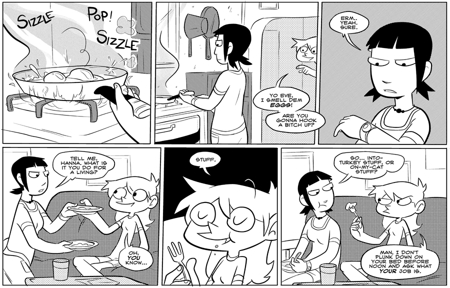 Octopus Pie – #020 – dem eggs (2007-06-27). Meredith Gran, CC BY-NC-SA 3.0 US. https://www.octopuspie.com/comic/020-dem-eggs/