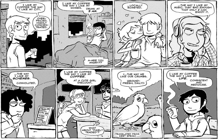 Octopus Pie – #200 – i like my coffee… (2008-09-26). Meredith Gran, CC BY-NC-SA 3.0 US. https://www.octopuspie.com/comic/200-i-like-my-coffee/