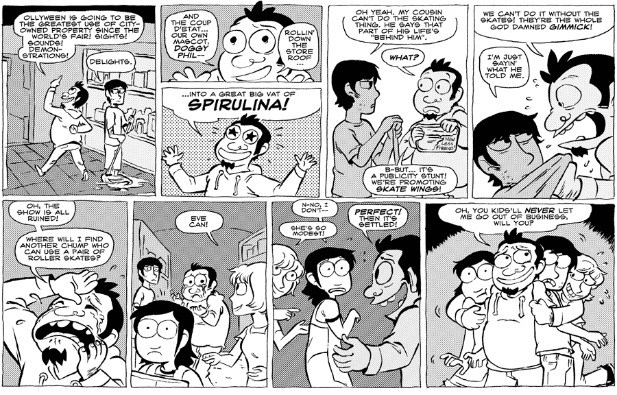 Octopus Pie – #203 – doggy phil (2008-10-03). Meredith Gran, CC BY-NC-SA 3.0 US. https://www.octopuspie.com/comic/203-doggy-phil/