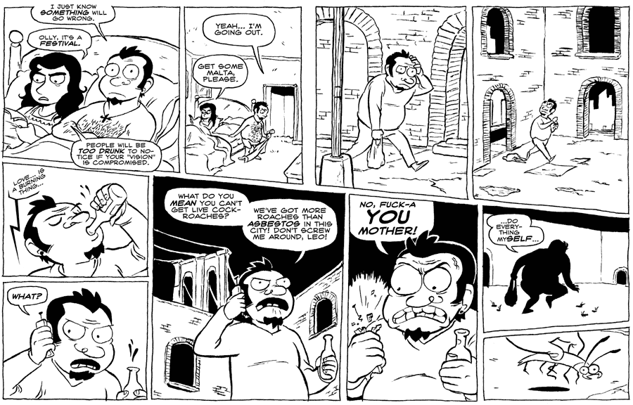 Octopus Pie – #207 – malta (2008-10-13). Meredith Gran, CC BY-NC-SA 3.0 US. https://www.octopuspie.com/comic/207-malta/