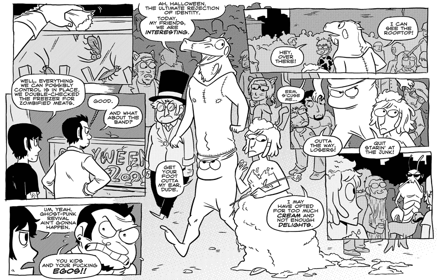 Octopus Pie – #208 – ghost-punk revival (2008-10-15). Meredith Gran, CC BY-NC-SA 3.0 US. https://www.octopuspie.com/comic/208-ghost-punk-revival/