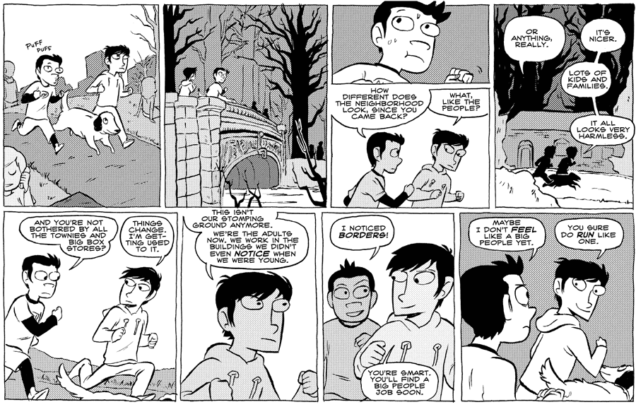 Octopus Pie – #220 – big people (2008-11-14). Meredith Gran, CC BY-NC-SA 3.0 US. https://www.octopuspie.com/comic/220-big-people/