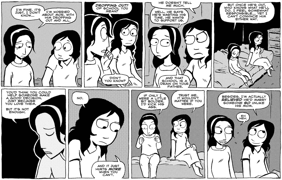 Octopus Pie – #237 – it’s not enough (2008-12-24). Meredith Gran, CC BY-NC-SA 3.0 US. https://www.octopuspie.com/comic/237-its-not-enough/
