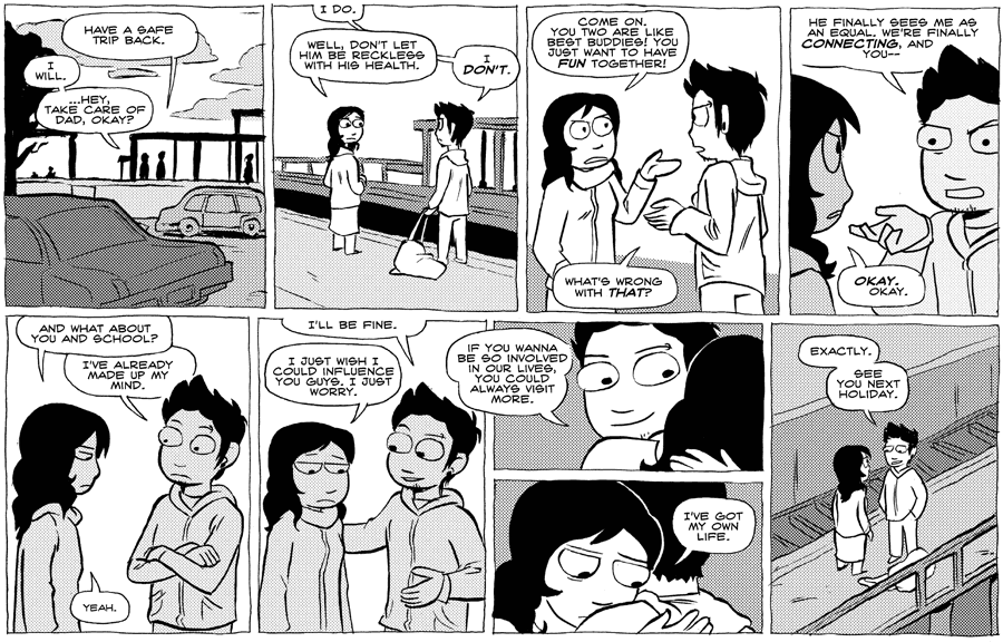 Octopus Pie – #238 – you could always visit more (2008-12-29). Meredith Gran, CC BY-NC-SA 3.0 US. https://www.octopuspie.com/comic/238-you-could-always-visit-more/