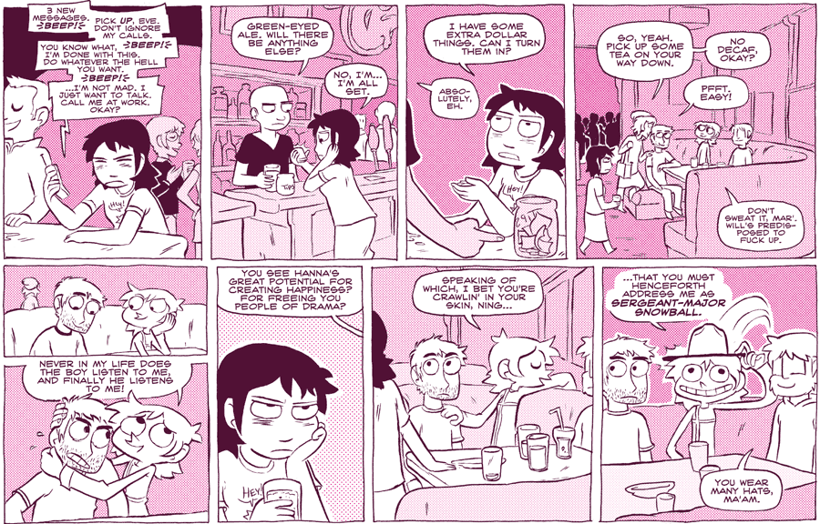 Octopus Pie – #249 – sergeant major snowball (2009-01-23). Meredith Gran, CC BY-NC-SA 3.0 US. https://www.octopuspie.com/comic/249-sergeant-major-snowball/