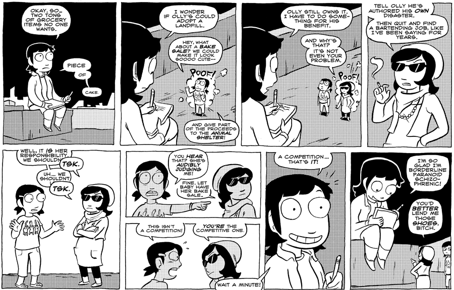 Octopus Pie – #267 – let baby have her bake sale (2009-03-09). Meredith Gran, CC BY-NC-SA 3.0 US. https://www.octopuspie.com/comic/267-let-baby-have-her-bake-sale/