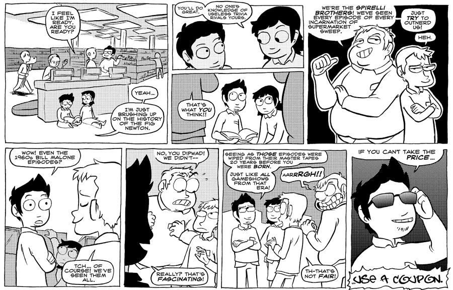 Octopus Pie – #272 – use a coupon (2009-03-25). Meredith Gran, CC BY-NC-SA 3.0 US. https://www.octopuspie.com/comic/272-use-a-coupon/