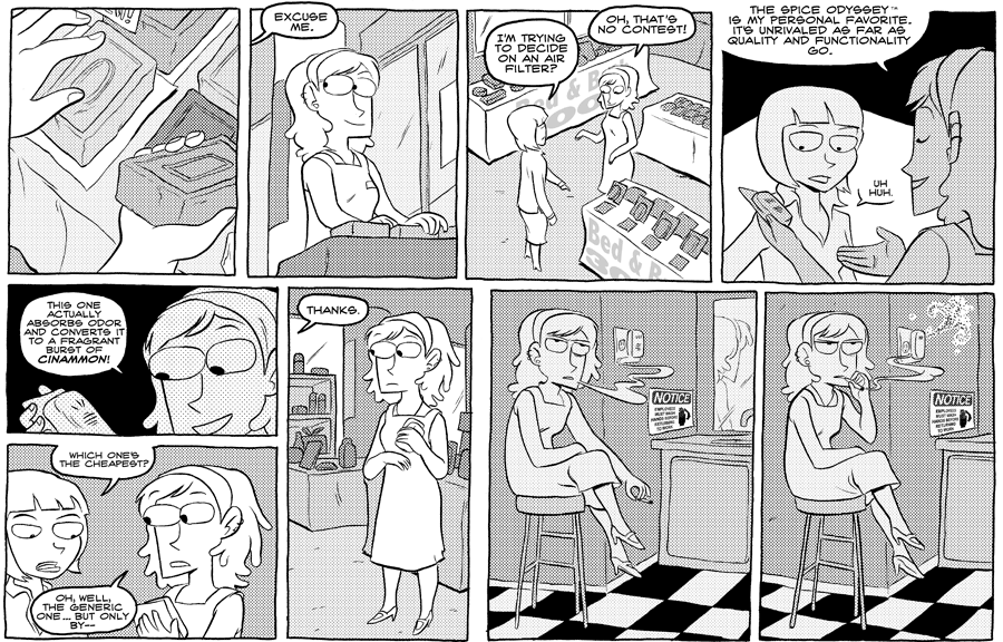 Octopus Pie – #284 – spice odyssey (2009-04-29). Meredith Gran, CC BY-NC-SA 3.0 US. https://www.octopuspie.com/comic/284-spice-odyssey/