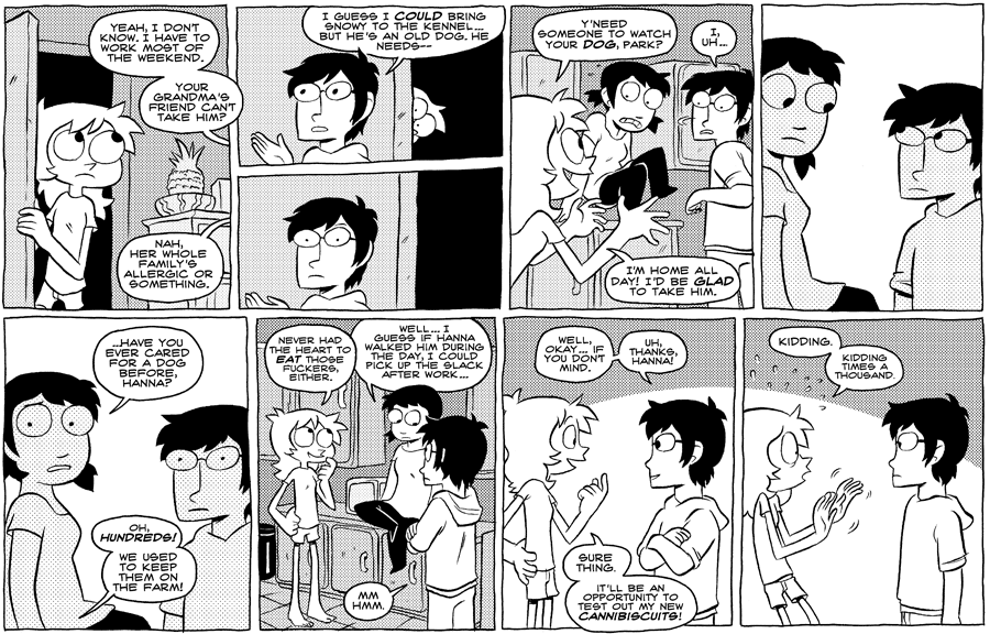 Octopus Pie – #303 – oh, hundreds (2009-06-17). Meredith Gran, CC BY-NC-SA 3.0 US. https://www.octopuspie.com/comic/303-oh-hundreds/