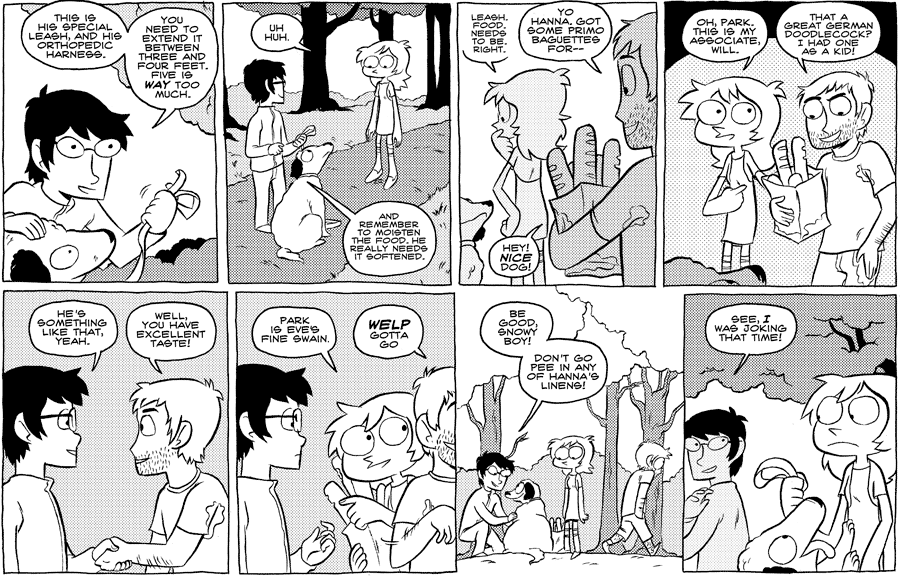 Octopus Pie – #304 – fine swain (2009-06-29). Meredith Gran, CC BY-NC-SA 3.0 US. https://www.octopuspie.com/comic/304-fine-swain/