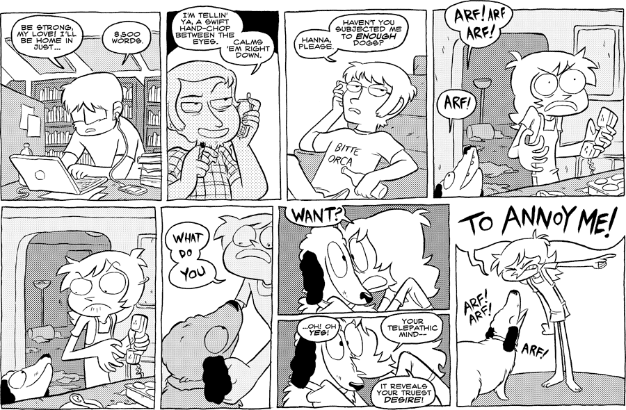Octopus Pie – #306 – what do you want (2009-07-03). Meredith Gran, CC BY-NC-SA 3.0 US. https://www.octopuspie.com/comic/306-what-do-you-want/