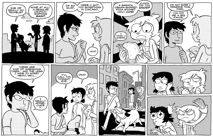 Octopus Pie – #311 – ambiguous times (2009-07-15). Meredith Gran, CC BY-NC-SA 3.0 US. https://www.octopuspie.com/comic/311-ambiguous-times/