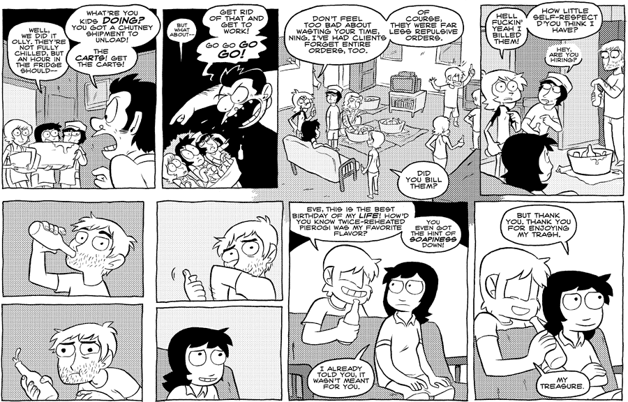 Octopus Pie – #316 – hint of soapiness (2009-08-12). Meredith Gran, CC BY-NC-SA 3.0 US. https://www.octopuspie.com/comic/316-hint-of-soapiness/