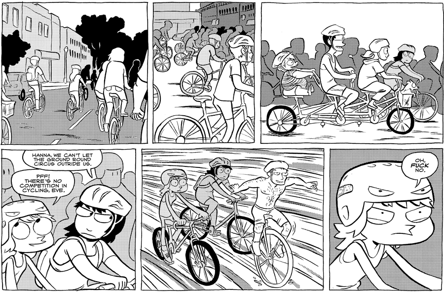 Octopus Pie – #325 – ground round circus (2009-09-02). Meredith Gran, CC BY-NC-SA 3.0 US. https://www.octopuspie.com/comic/325-ground-round-circus/