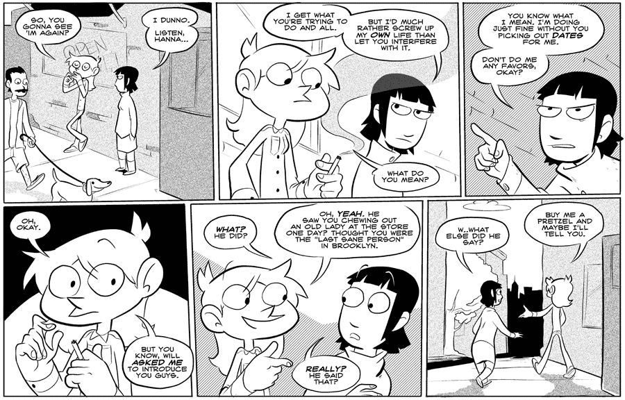 Octopus Pie – #034 – buy me a pretzel (2007-08-15). Meredith Gran, CC BY-NC-SA 3.0 US. https://www.octopuspie.com/comic/034-buy-me-a-pretzel/