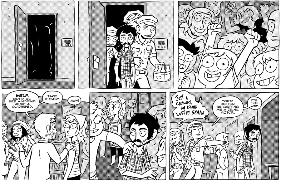 Octopus Pie – #358 – just a castaway (2010-02-07). Meredith Gran, CC BY-NC-SA 3.0 US. https://www.octopuspie.com/comic/358-just-a-castaway/