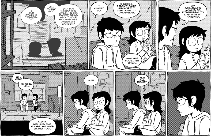 Octopus Pie – #362 – to disappear (2010-04-07). Meredith Gran, CC BY-NC-SA 3.0 US. https://www.octopuspie.com/comic/362-to-disappear/