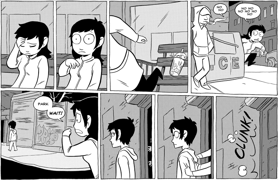 Octopus Pie – #366 – clunk (2010-04-11). Meredith Gran, CC BY-NC-SA 3.0 US. https://www.octopuspie.com/comic/366-clunk/