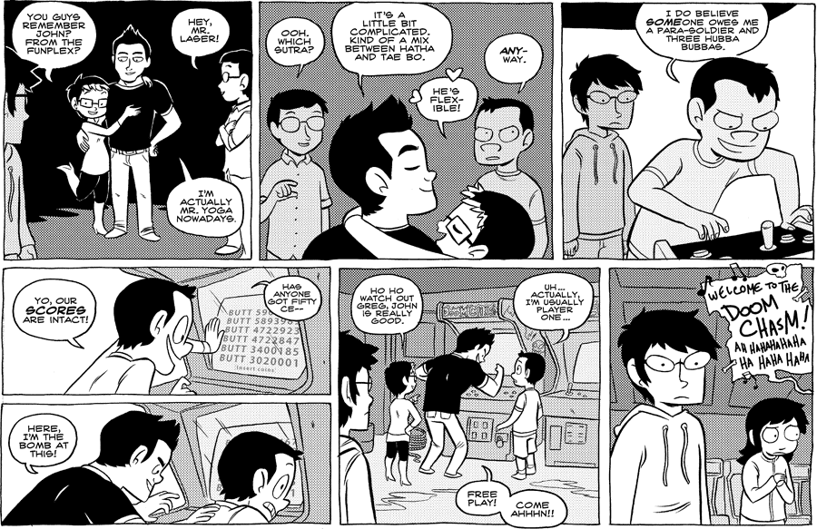Octopus Pie – #369 – the doom chasm (2010-04-14). Meredith Gran, CC BY-NC-SA 3.0 US. https://www.octopuspie.com/comic/369-the-doom-chasm/
