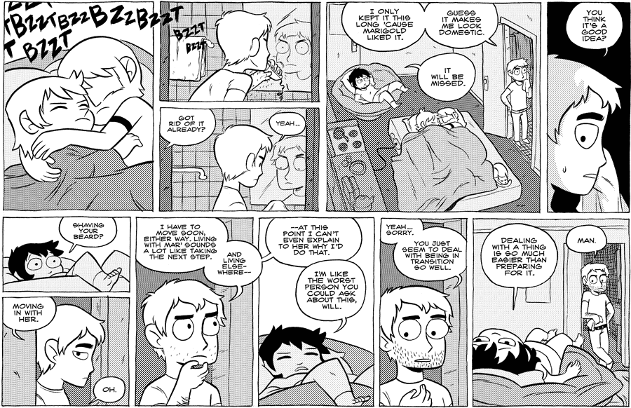 Octopus Pie – #385 – bzzt (2010-08-20). Meredith Gran, CC BY-NC-SA 3.0 US. https://www.octopuspie.com/comic/385-bzzt/