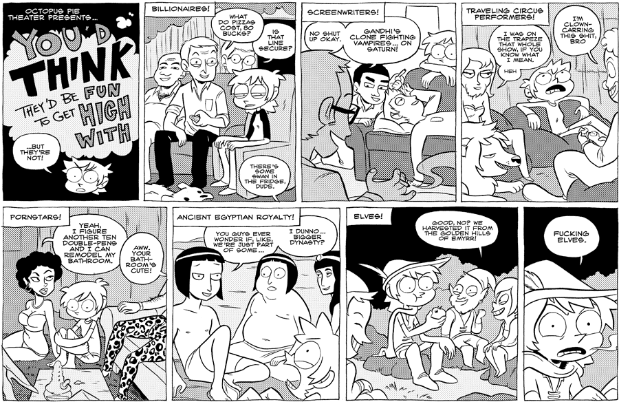 Octopus Pie – #389 – you’d think… (2010-08-30). Meredith Gran, CC BY-NC-SA 3.0 US. https://www.octopuspie.com/comic/389-youd-think/