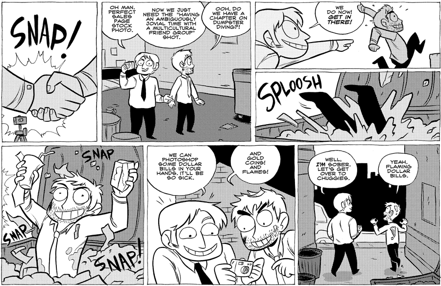 Octopus Pie – #397 – get in there (2010-09-17). Meredith Gran, CC BY-NC-SA 3.0 US. https://www.octopuspie.com/comic/397-get-in-there/