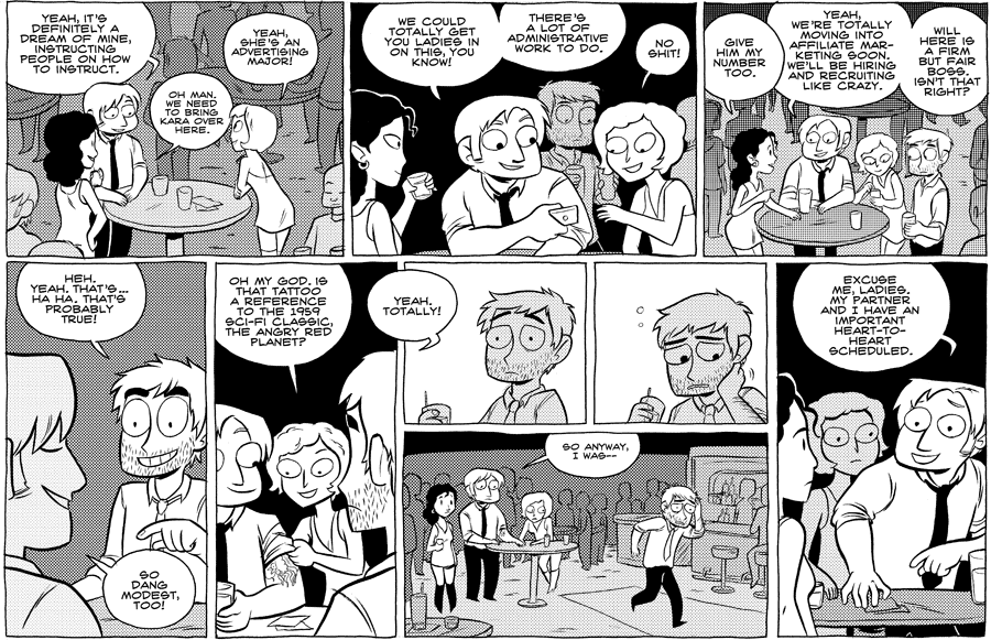 Octopus Pie – #398 – administrative work (2010-09-20). Meredith Gran, CC BY-NC-SA 3.0 US. https://www.octopuspie.com/comic/398-administrative-work/