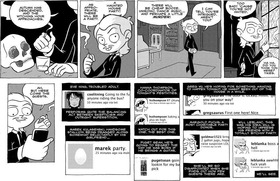 Octopus Pie – #403 – here come the guests (2010-10-04). Meredith Gran, CC BY-NC-SA 3.0 US. https://www.octopuspie.com/comic/403-here-come-the-guests/